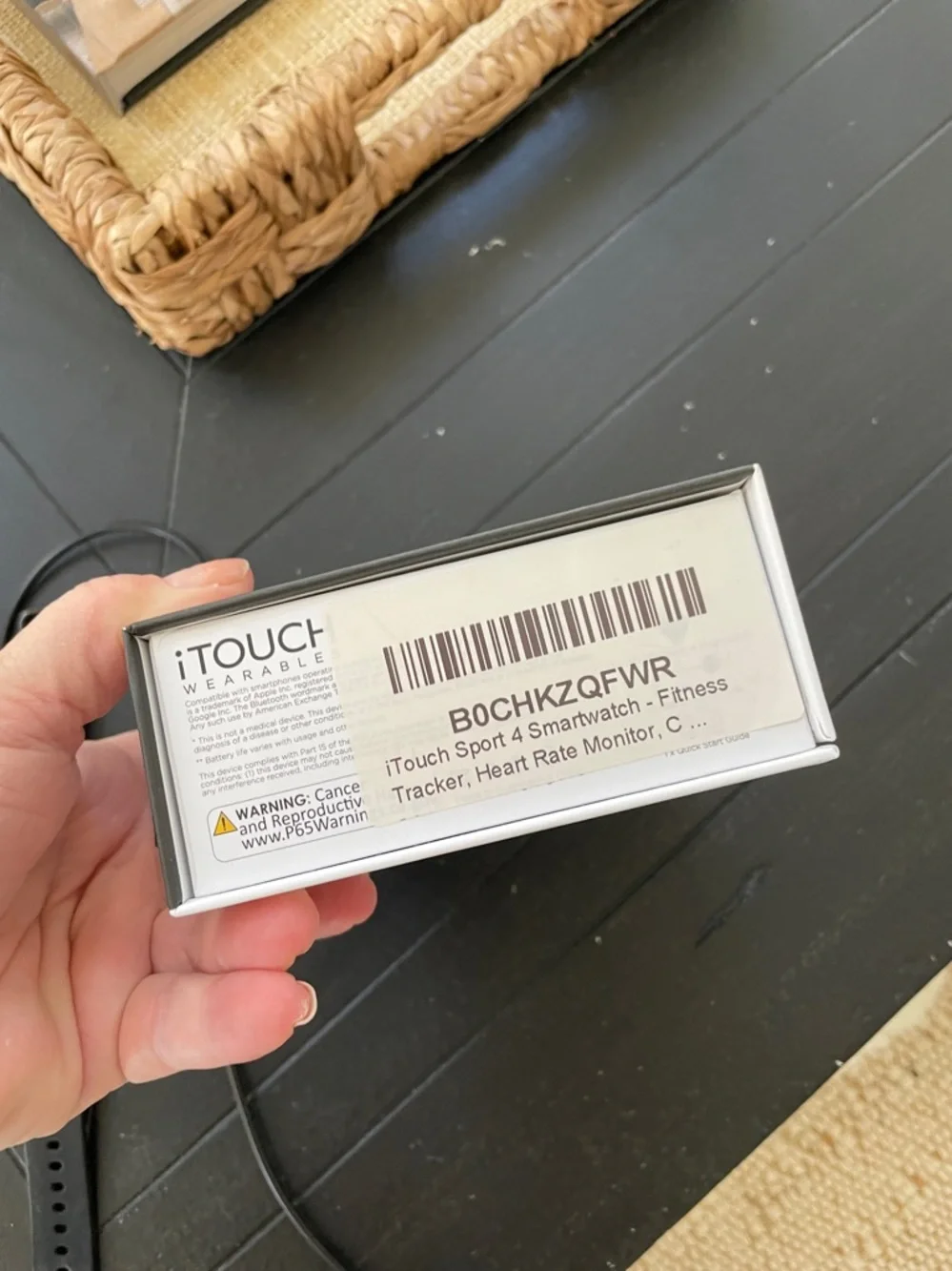 iTouch Sport 4 Black Smartwatch -